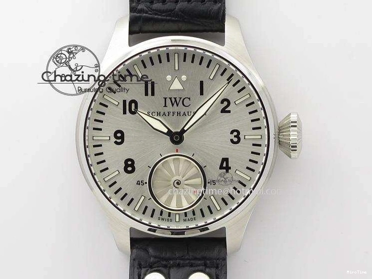 MIROTIME 0511 Big Pilot “Markus Buhler” IW5003 Turbine V6F Best Edition Silver Dial On Leather Strap A Reliable 7315